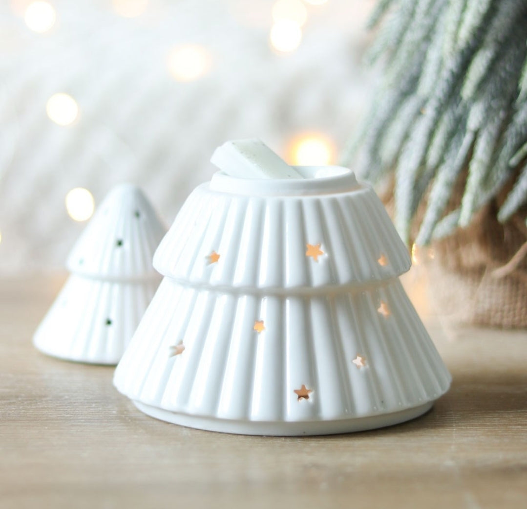 Coming Soon! White Christmas Tree Ceramic Wax Burner