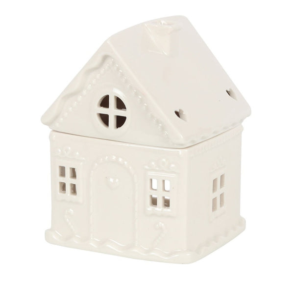 Coming Soon! White Gingerbread House Ceramic Wax Burner