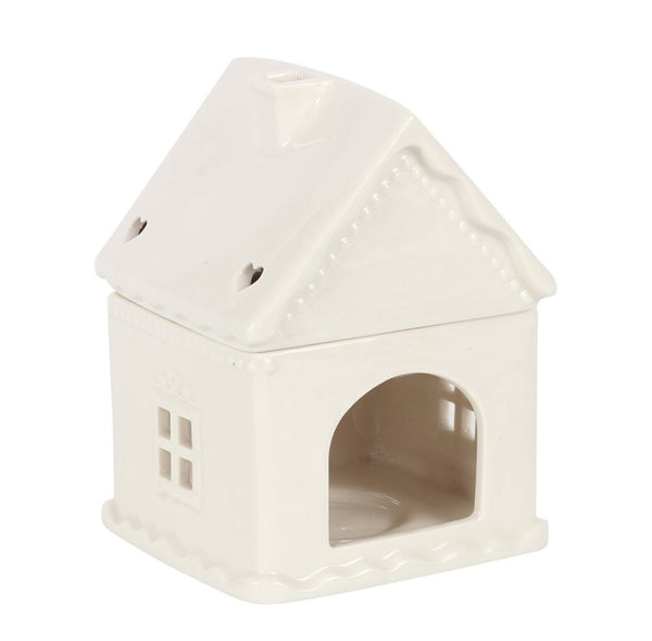 Coming Soon! White Gingerbread House Ceramic Wax Burner