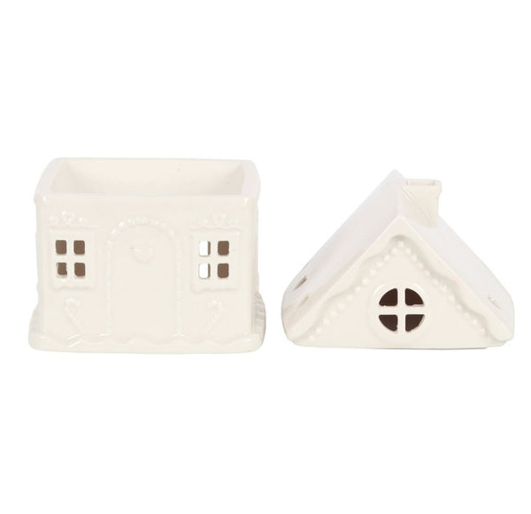 Coming Soon! White Gingerbread House Ceramic Wax Burner